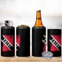Trinidad and Tobago Flag 4 in 1 Can Cooler Tumbler Caribbean Souvenir - Wonder Print Shop