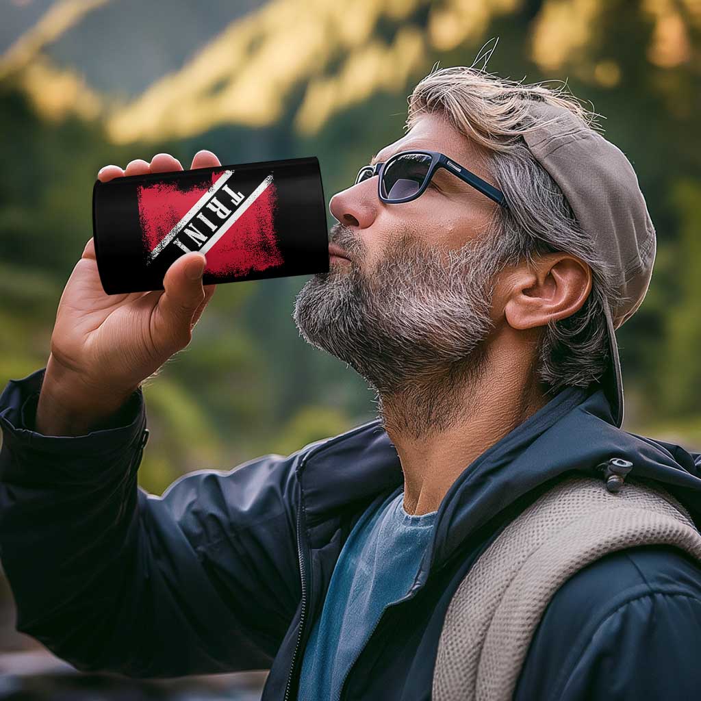 Trinidad and Tobago Flag 4 in 1 Can Cooler Tumbler Caribbean Souvenir - Wonder Print Shop