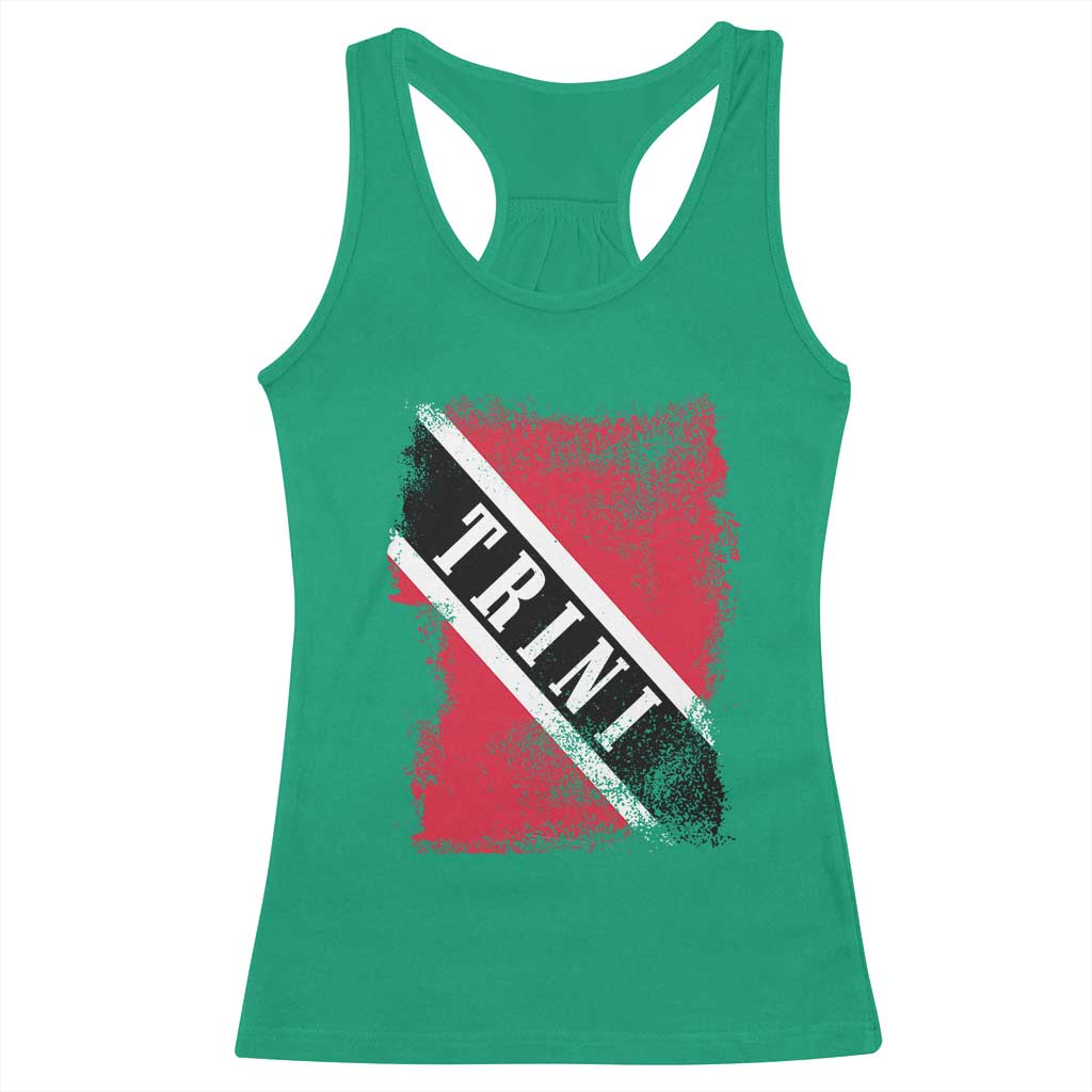 Trinidad and Tobago Flag Racerback Tank Top Caribbean Souvenir - Wonder Print Shop
