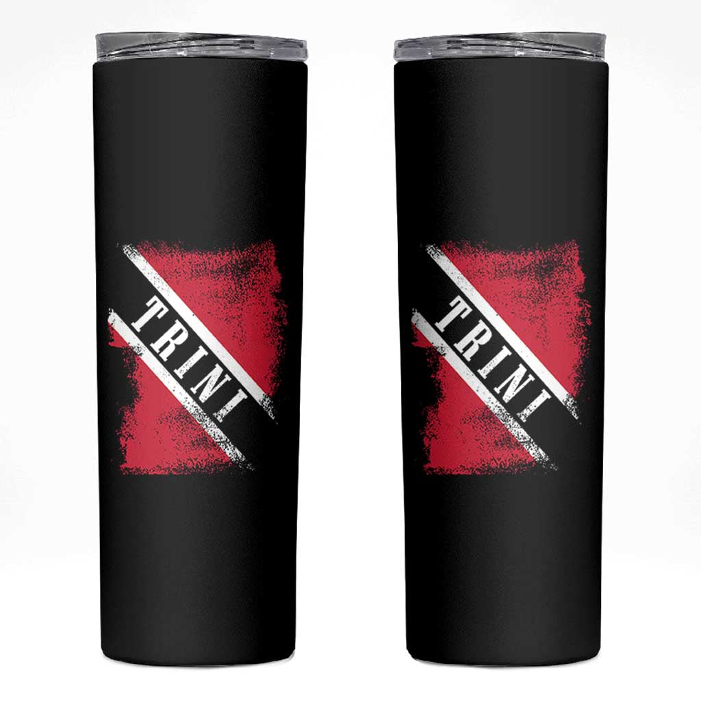 Trinidad and Tobago Flag Skinny Tumbler Caribbean Souvenir - Wonder Print Shop