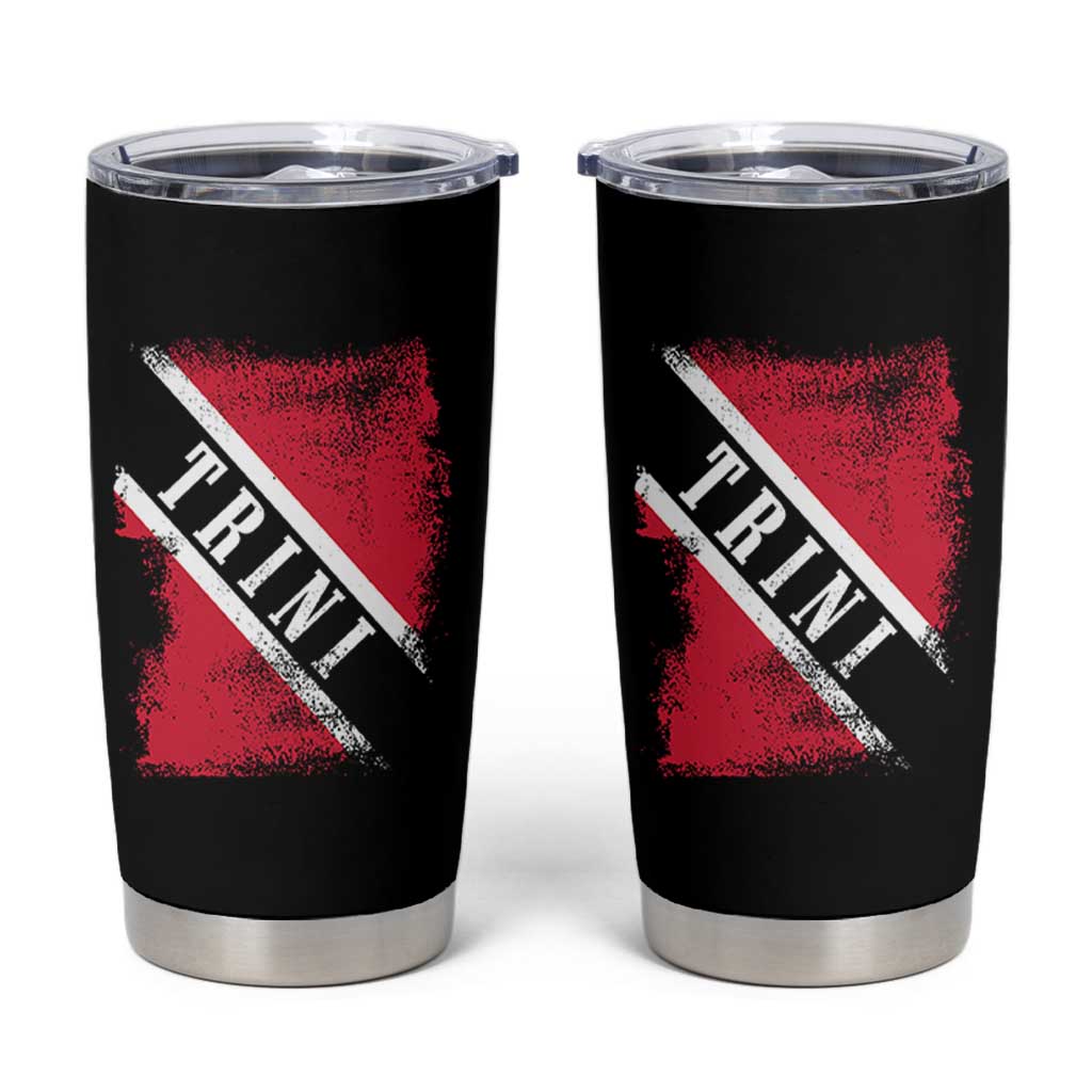 Trinidad and Tobago Flag Tumbler Cup Caribbean Souvenir - Wonder Print Shop