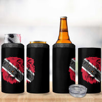 Trinidad and Tobago Flag Lion 4 in 1 Can Cooler Tumbler Caribbean Souvenir - Wonder Print Shop