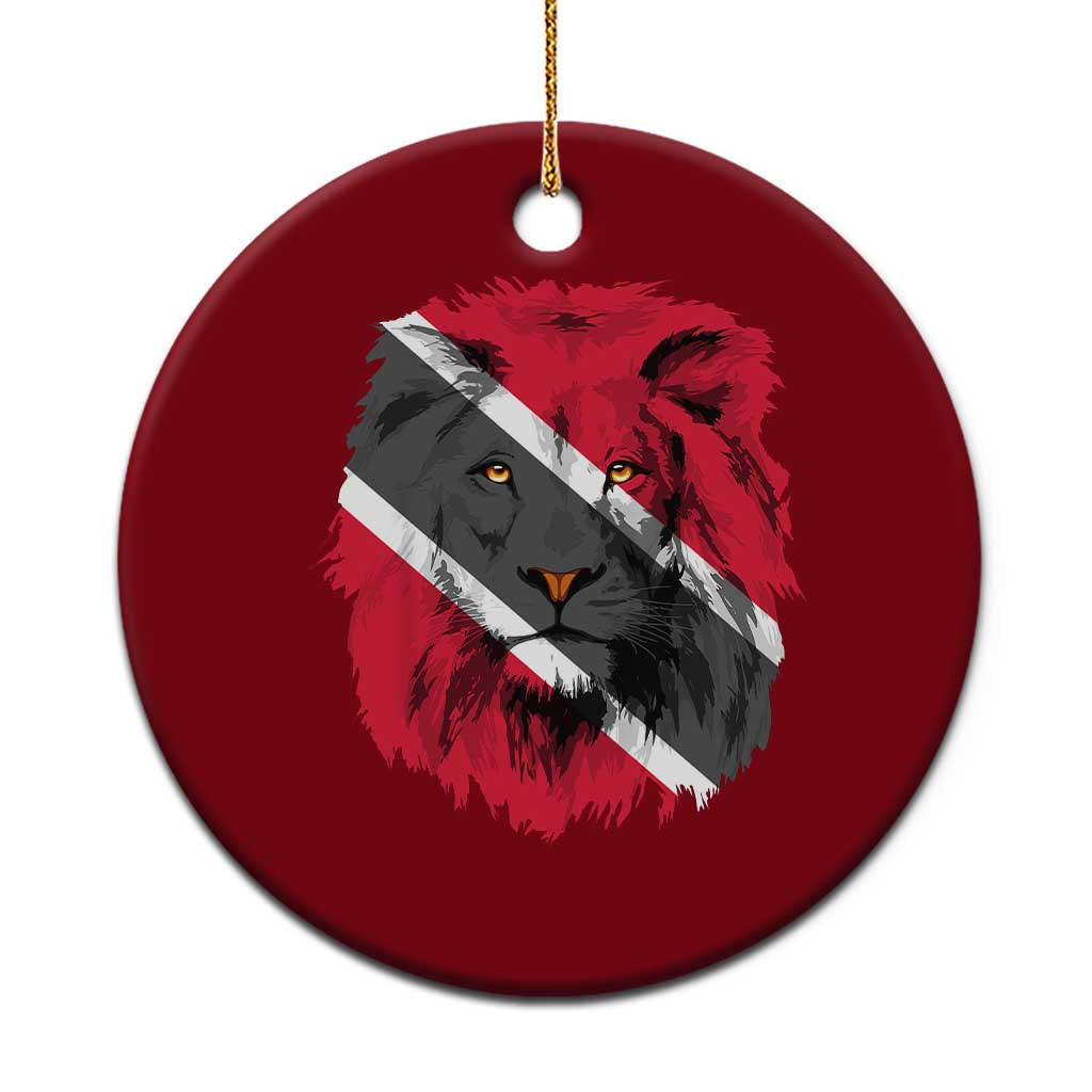 Trinidad and Tobago Flag Lion Ceramic Ornament Caribbean Souvenir - Wonder Print Shop