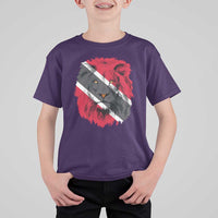 Trinidad and Tobago Flag Lion T Shirt For Kid Caribbean Souvenir - Wonder Print Shop