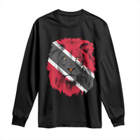 Trinidad and Tobago Flag Lion Long Sleeve Shirt Caribbean Souvenir - Wonder Print Shop