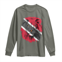 Trinidad and Tobago Flag Lion Long Sleeve Shirt Caribbean Souvenir - Wonder Print Shop