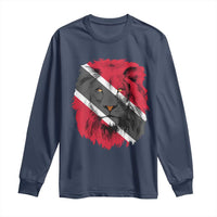 Trinidad and Tobago Flag Lion Long Sleeve Shirt Caribbean Souvenir - Wonder Print Shop