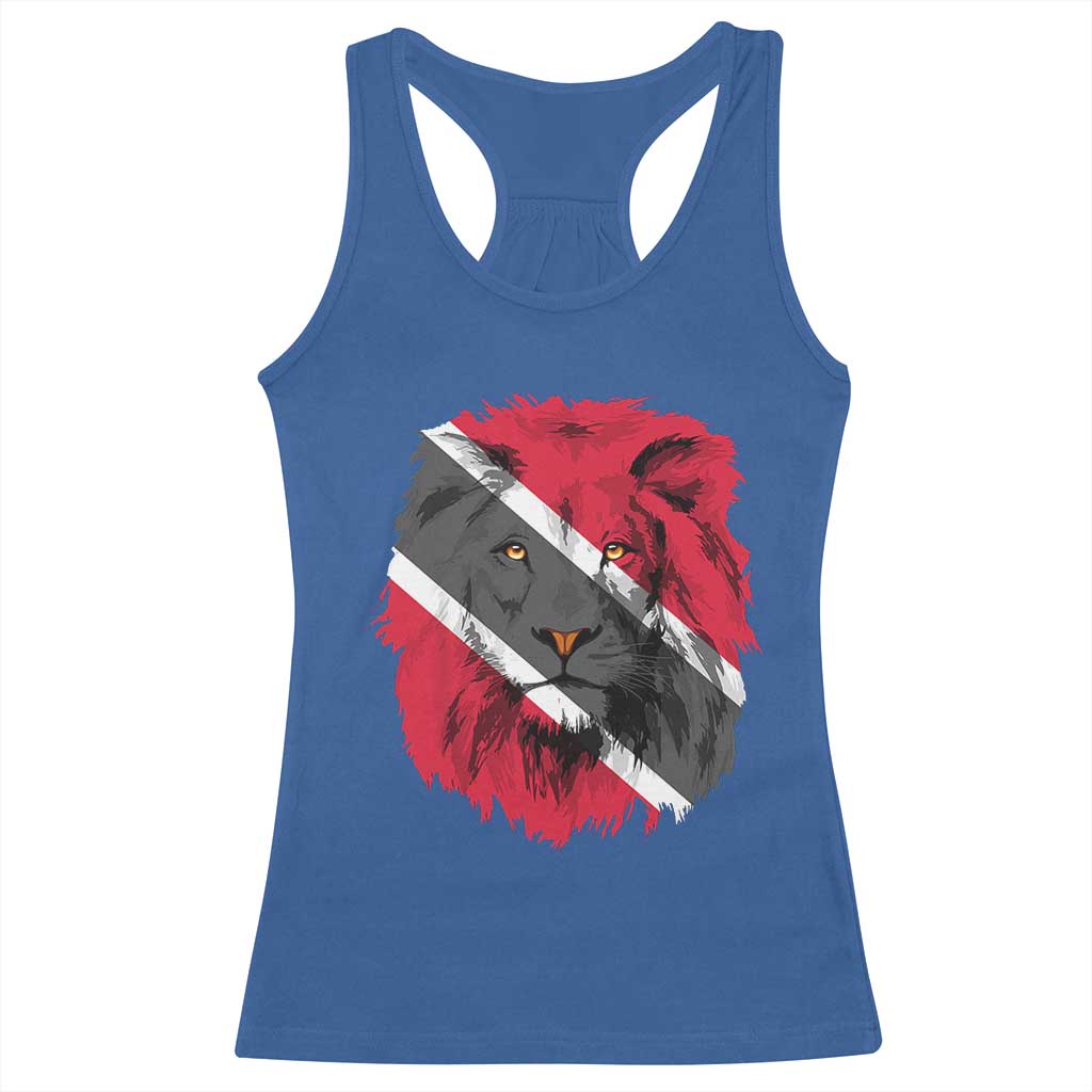 Trinidad and Tobago Flag Lion Racerback Tank Top Caribbean Souvenir - Wonder Print Shop