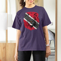 Trinidad and Tobago Flag Lion T Shirt For Women Caribbean Souvenir - Wonder Print Shop