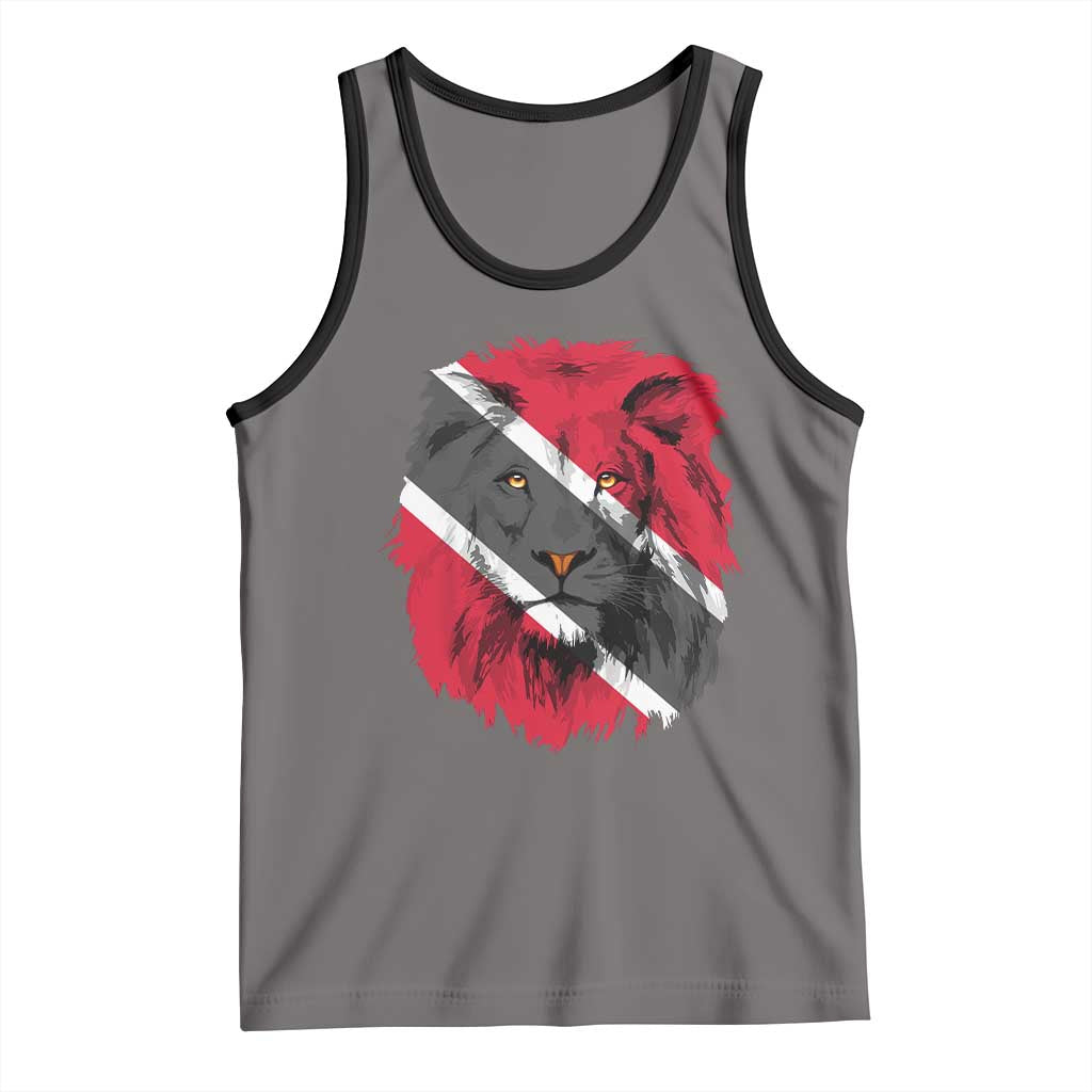 Trinidad and Tobago Flag Lion Tank Top Caribbean Souvenir - Wonder Print Shop