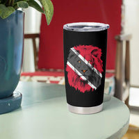 Trinidad and Tobago Flag Lion Tumbler Cup Caribbean Souvenir - Wonder Print Shop