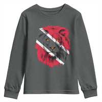 Trinidad and Tobago Flag Lion Youth Sweatshirt Caribbean Souvenir - Wonder Print Shop