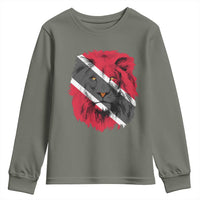Trinidad and Tobago Flag Lion Youth Sweatshirt Caribbean Souvenir - Wonder Print Shop