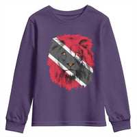 Trinidad and Tobago Flag Lion Youth Sweatshirt Caribbean Souvenir - Wonder Print Shop