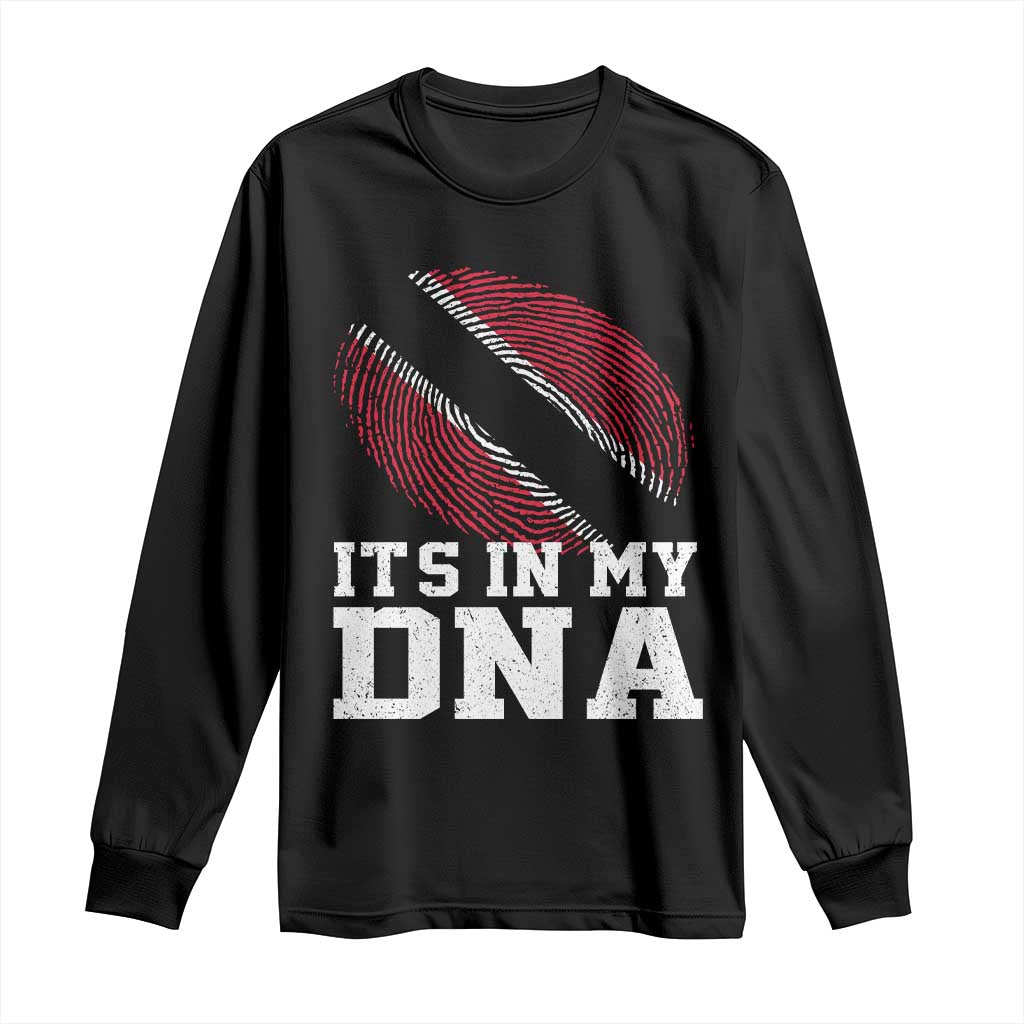 Trinidad and Tobago In My DNA Long Sleeve Shirt Trini Trinidadian Proud - Wonder Print Shop