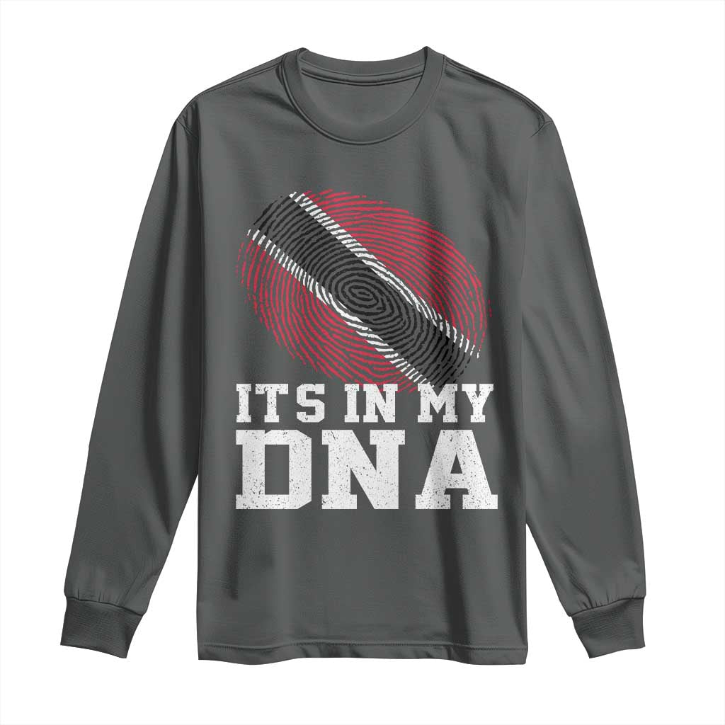 Trinidad and Tobago In My DNA Long Sleeve Shirt Trini Trinidadian Proud - Wonder Print Shop