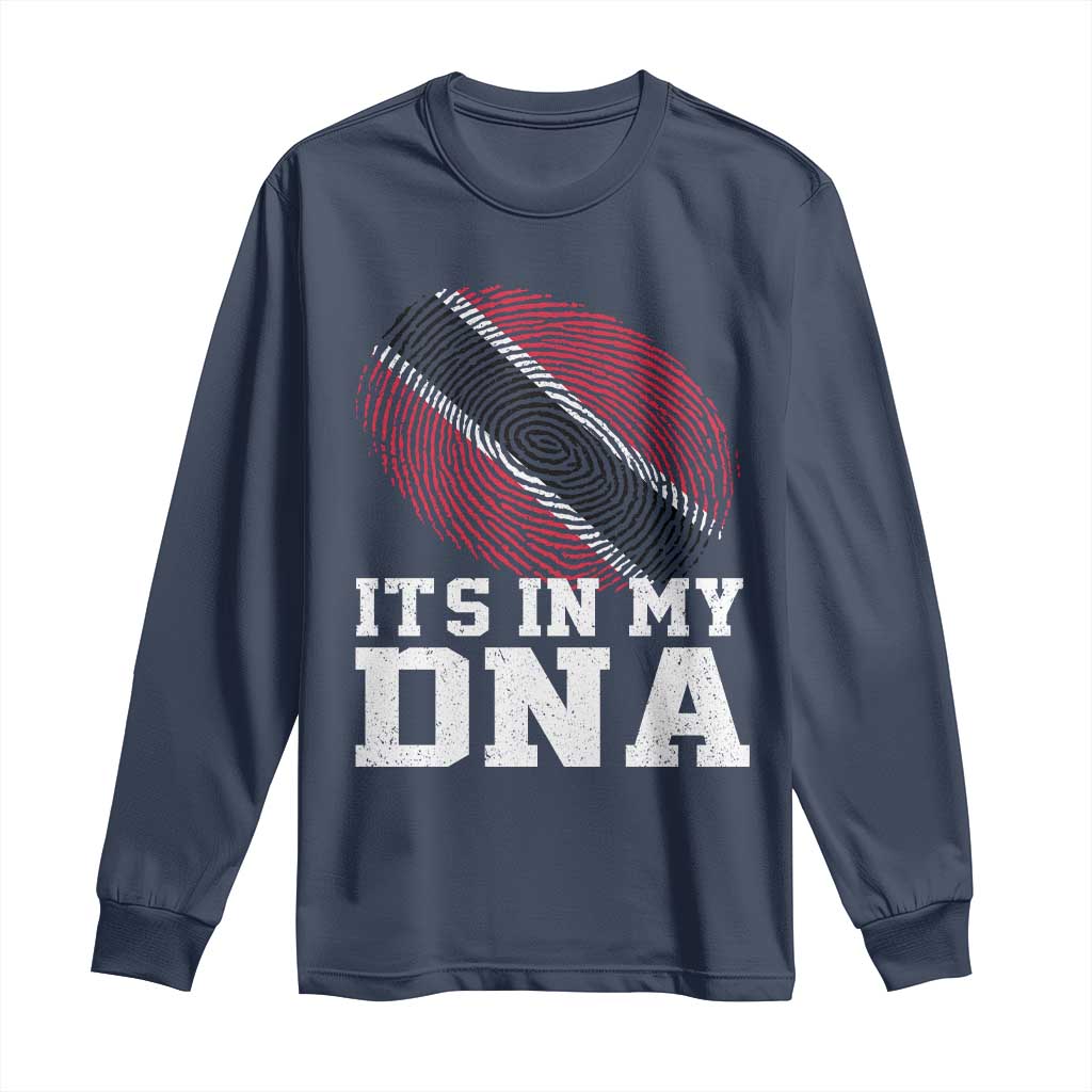 Trinidad and Tobago In My DNA Long Sleeve Shirt Trini Trinidadian Proud - Wonder Print Shop