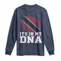 Trinidad and Tobago In My DNA Long Sleeve Shirt Trini Trinidadian Proud - Wonder Print Shop