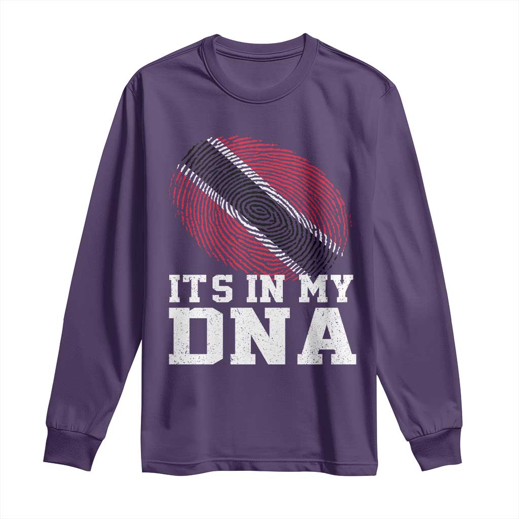 Trinidad and Tobago In My DNA Long Sleeve Shirt Trini Trinidadian Proud - Wonder Print Shop