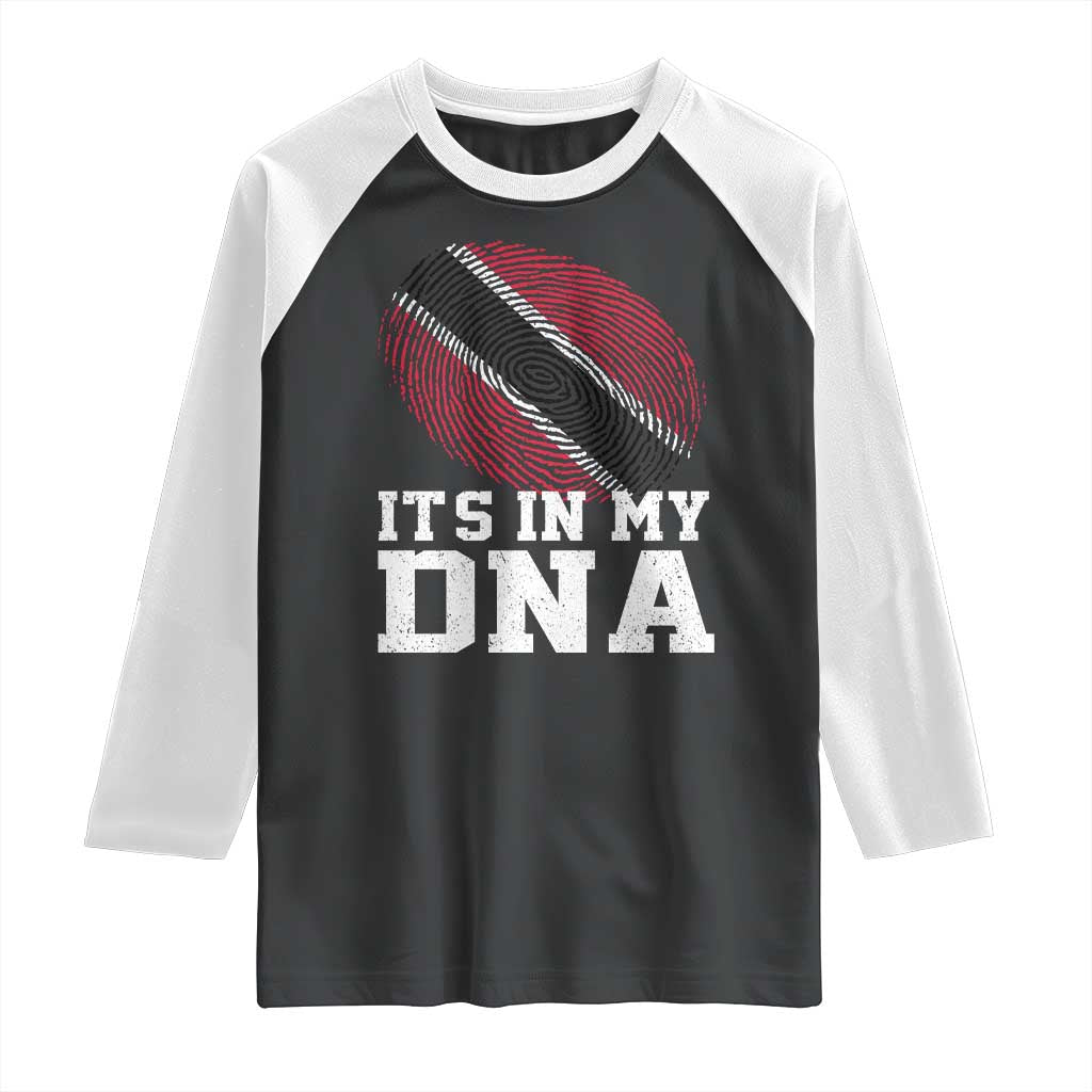 Trinidad and Tobago In My DNA Raglan Shirt Trini Trinidadian Proud - Wonder Print Shop