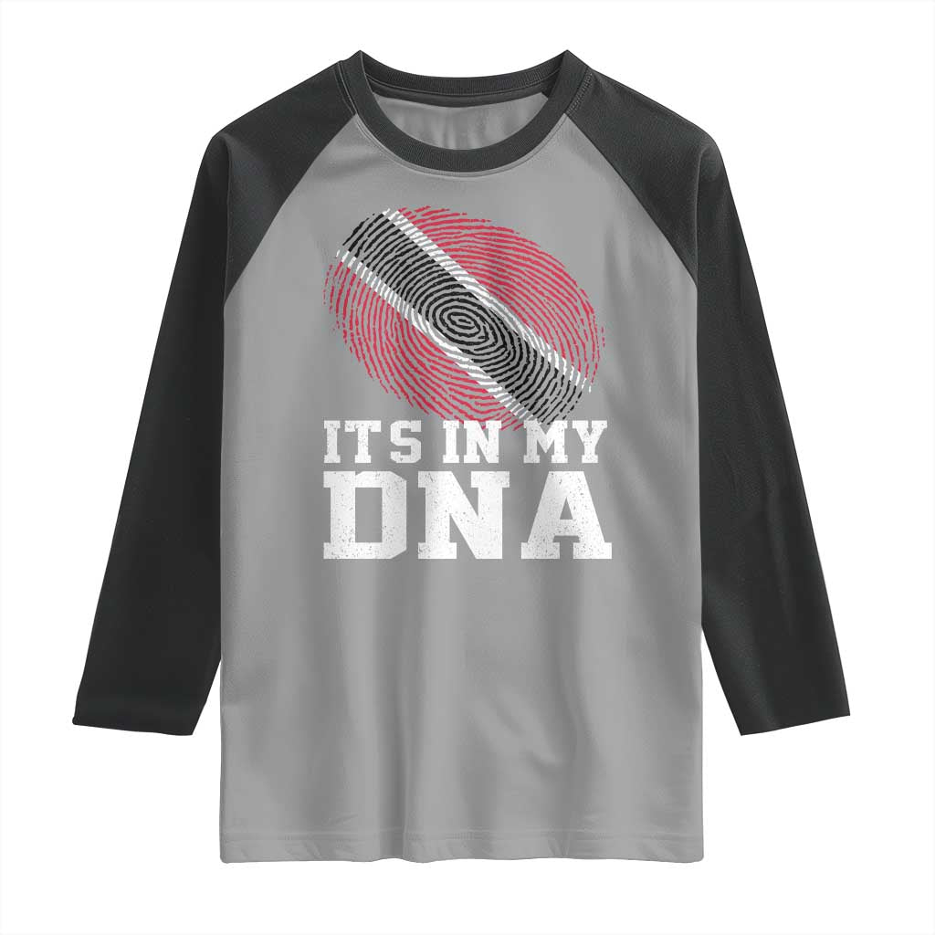 Trinidad and Tobago In My DNA Raglan Shirt Trini Trinidadian Proud - Wonder Print Shop