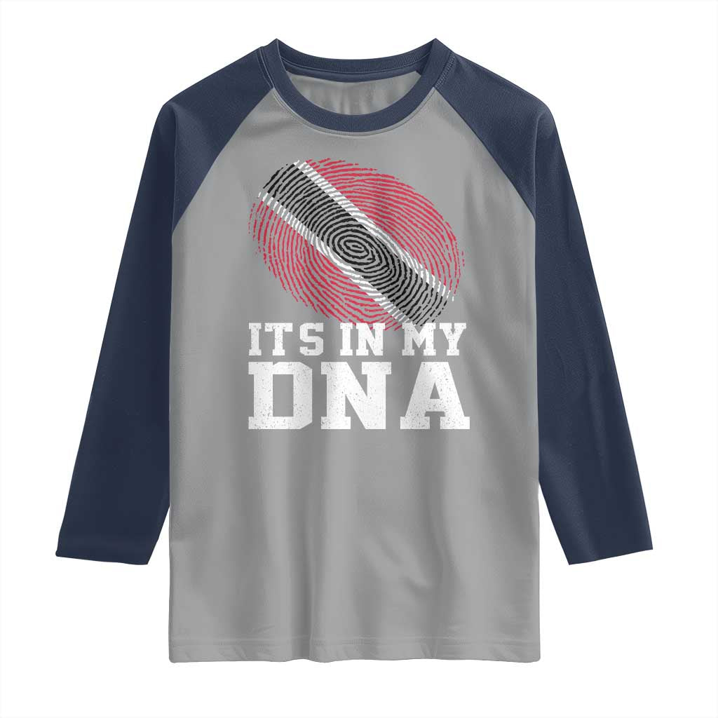 Trinidad and Tobago In My DNA Raglan Shirt Trini Trinidadian Proud - Wonder Print Shop