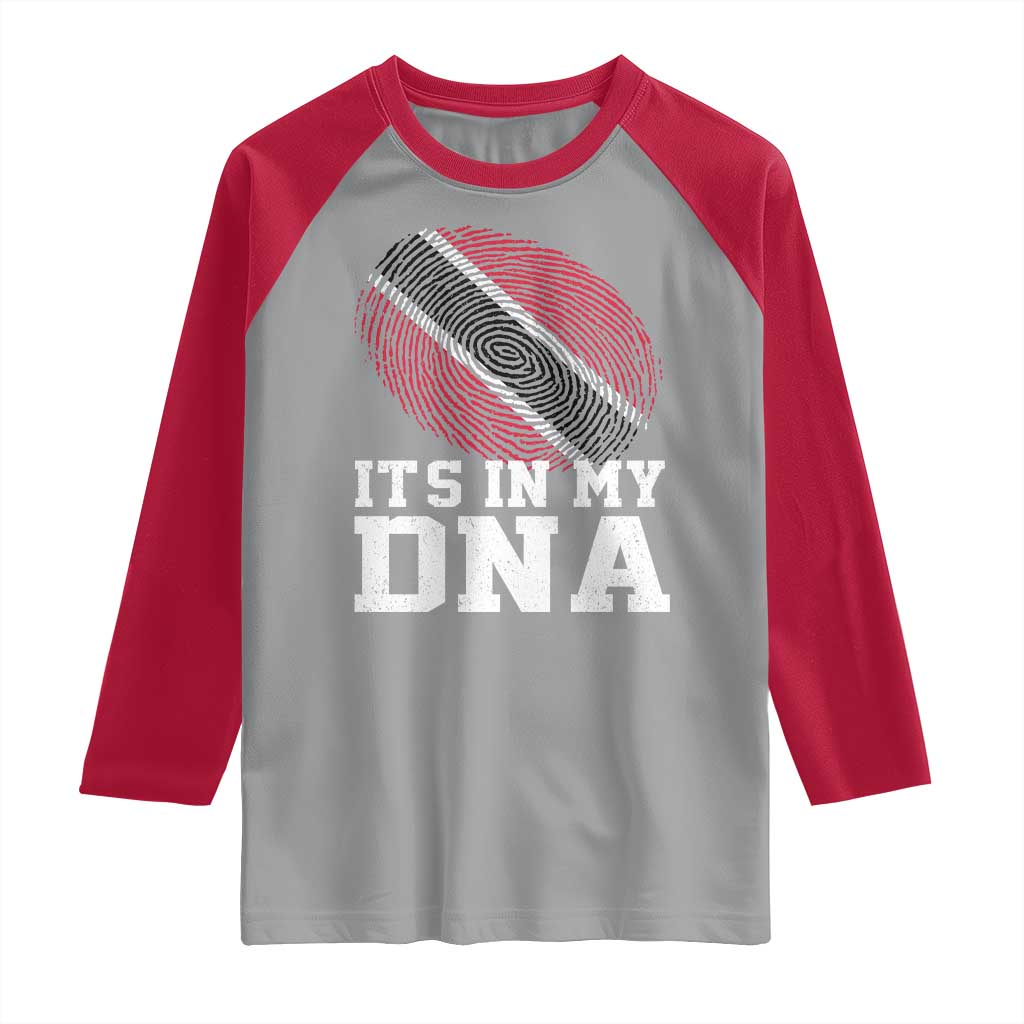 Trinidad and Tobago In My DNA Raglan Shirt Trini Trinidadian Proud - Wonder Print Shop
