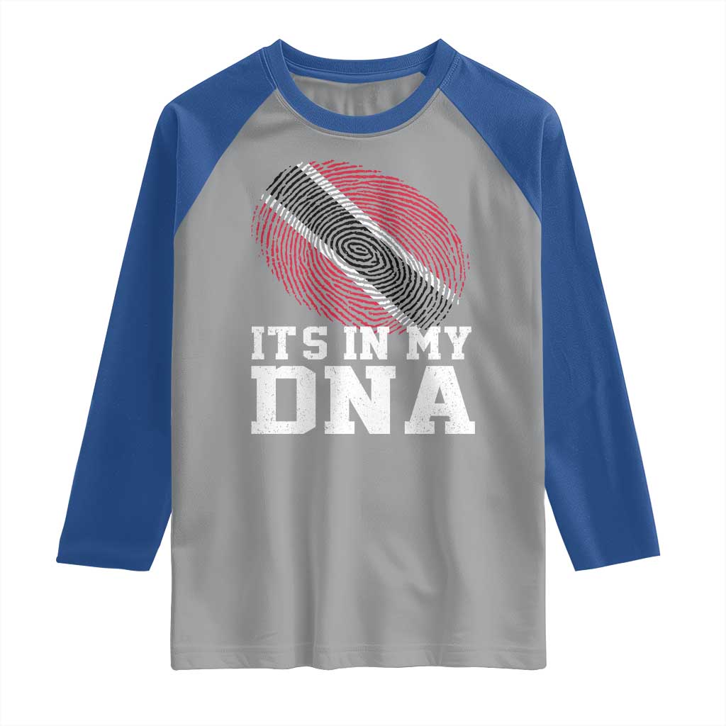 Trinidad and Tobago In My DNA Raglan Shirt Trini Trinidadian Proud - Wonder Print Shop