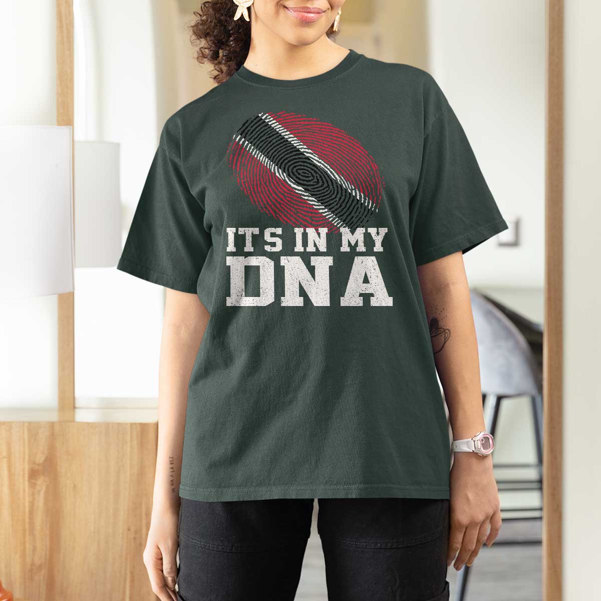 Trinidad and Tobago In My DNA T Shirt For Women Trini Trinidadian Proud - Wonder Print Shop