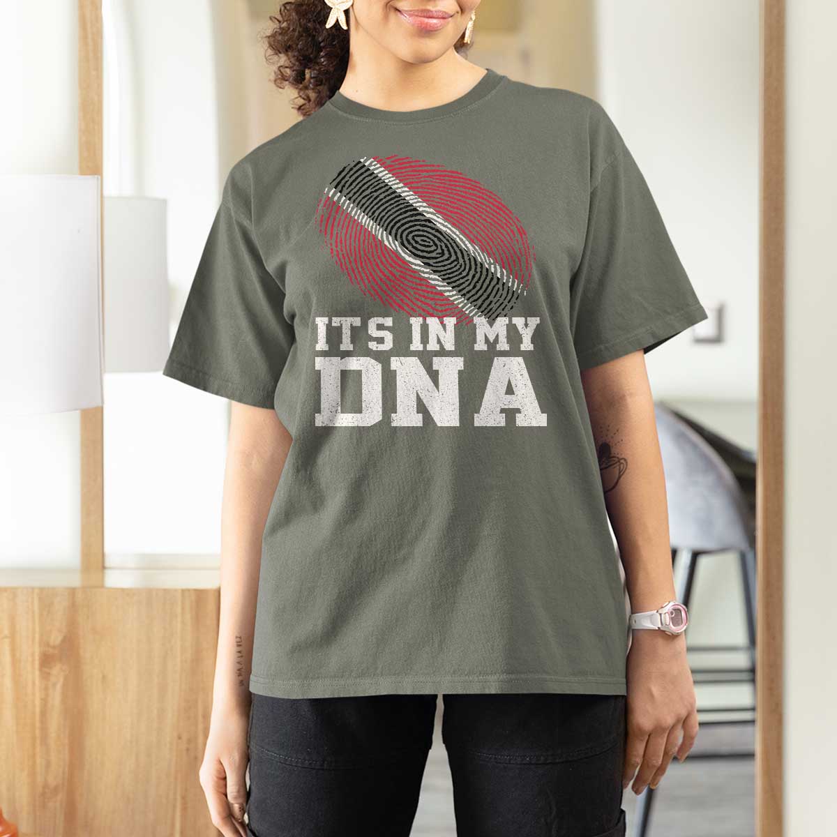 Trinidad and Tobago In My DNA T Shirt For Women Trini Trinidadian Proud - Wonder Print Shop