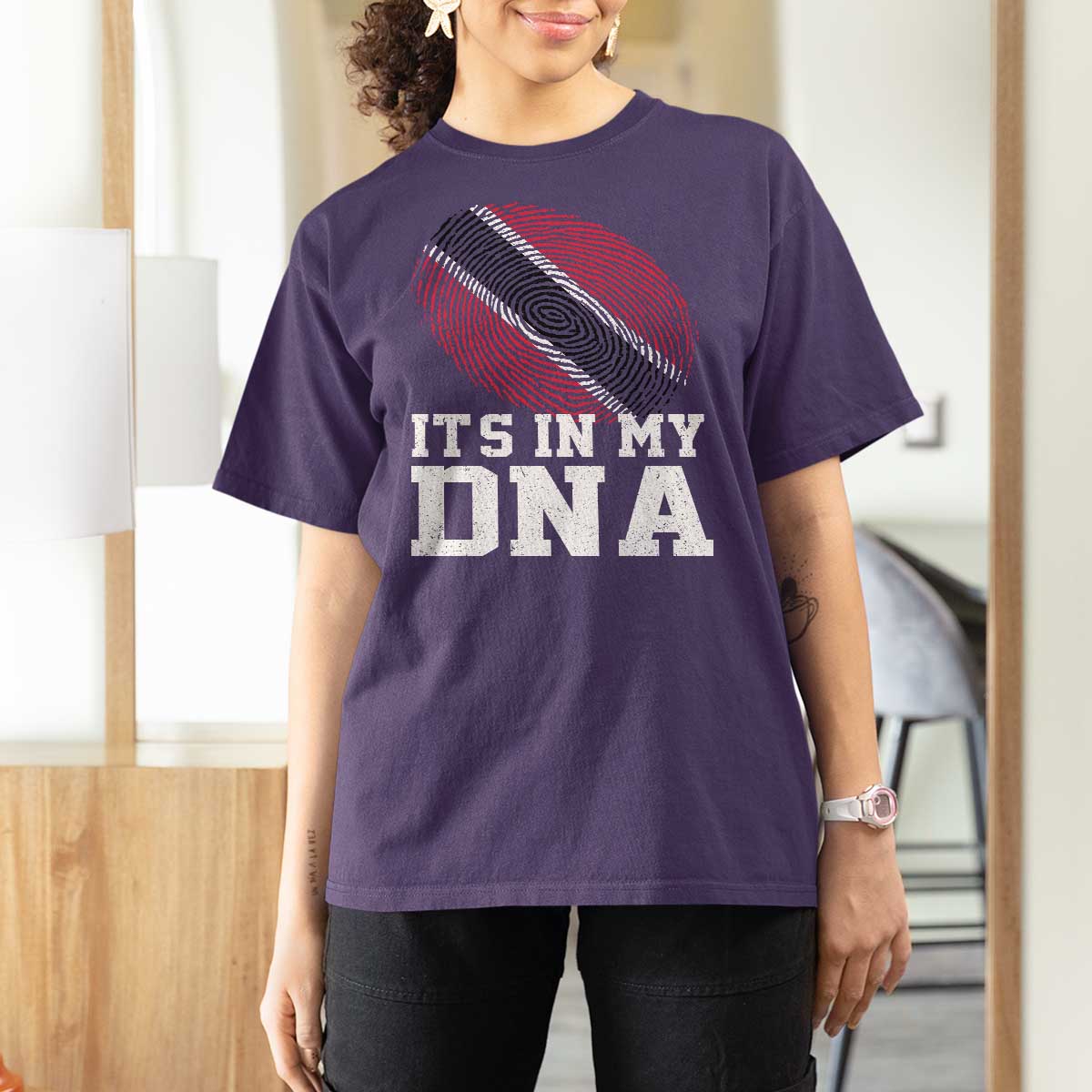 Trinidad and Tobago In My DNA T Shirt For Women Trini Trinidadian Proud - Wonder Print Shop