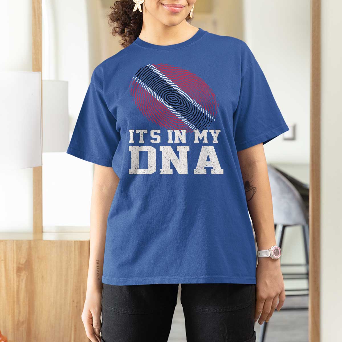 Trinidad and Tobago In My DNA T Shirt For Women Trini Trinidadian Proud - Wonder Print Shop