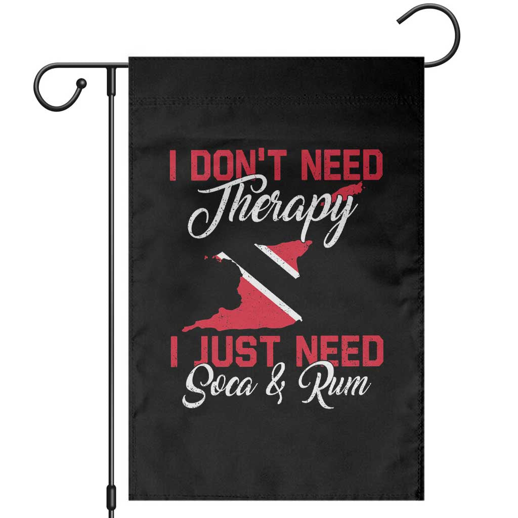 Funny Trini Garden Flag Just Need Soca & Rum Trinidad and Tobago Flag - Wonder Print Shop