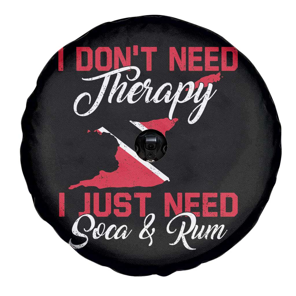 Funny Trini Spare Tire Cover Just Need Soca & Rum Trinidad and Tobago Flag - Wonder Print Shop