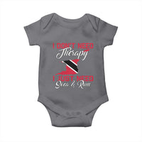 Funny Trini Baby Onesie Just Need Soca & Rum Trinidad and Tobago Flag - Wonder Print Shop