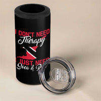 Funny Trini 4 in 1 Can Cooler Tumbler Just Need Soca & Rum Trinidad and Tobago Flag - Wonder Print Shop