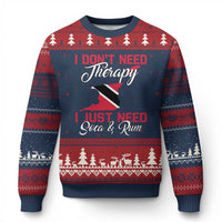 Funny Trini Ugly Christmas Sweater Just Need Soca & Rum Trinidad and Tobago Flag - Wonder Print Shop