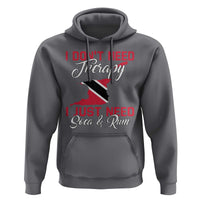 Funny Trini Hoodie Just Need Soca & Rum Trinidad and Tobago Flag - Wonder Print Shop
