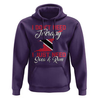 Funny Trini Hoodie Just Need Soca & Rum Trinidad and Tobago Flag - Wonder Print Shop