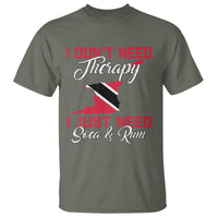 Funny Trini T Shirt Just Need Soca & Rum Trinidad and Tobago Flag - Wonder Print Shop