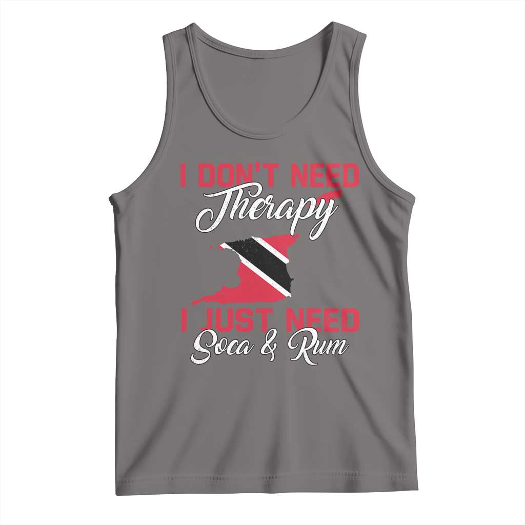 Funny Trini Tank Top Just Need Soca & Rum Trinidad and Tobago Flag - Wonder Print Shop