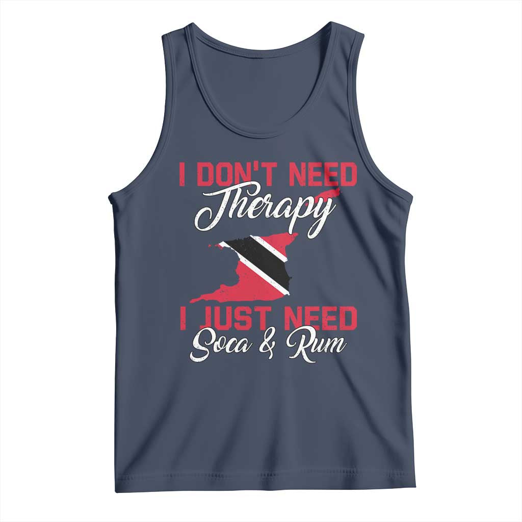 Funny Trini Tank Top Just Need Soca & Rum Trinidad and Tobago Flag - Wonder Print Shop