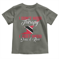 Funny Trini Toddler T Shirt Just Need Soca & Rum Trinidad and Tobago Flag - Wonder Print Shop
