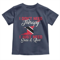 Funny Trini Toddler T Shirt Just Need Soca & Rum Trinidad and Tobago Flag - Wonder Print Shop