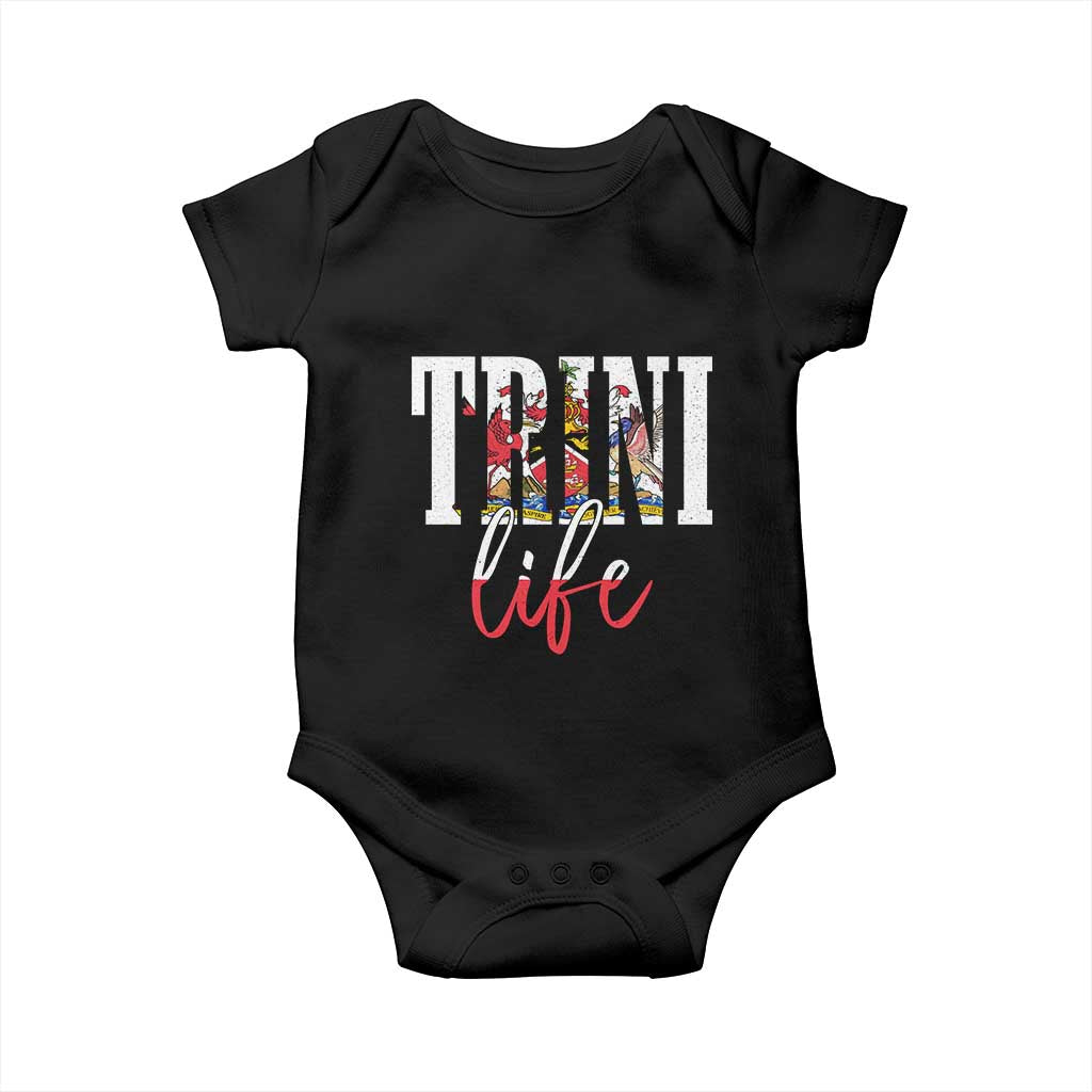 Trini Life Baby Onesie Trinidad and Tobago Flag Caribbean Souvenir - Wonder Print Shop