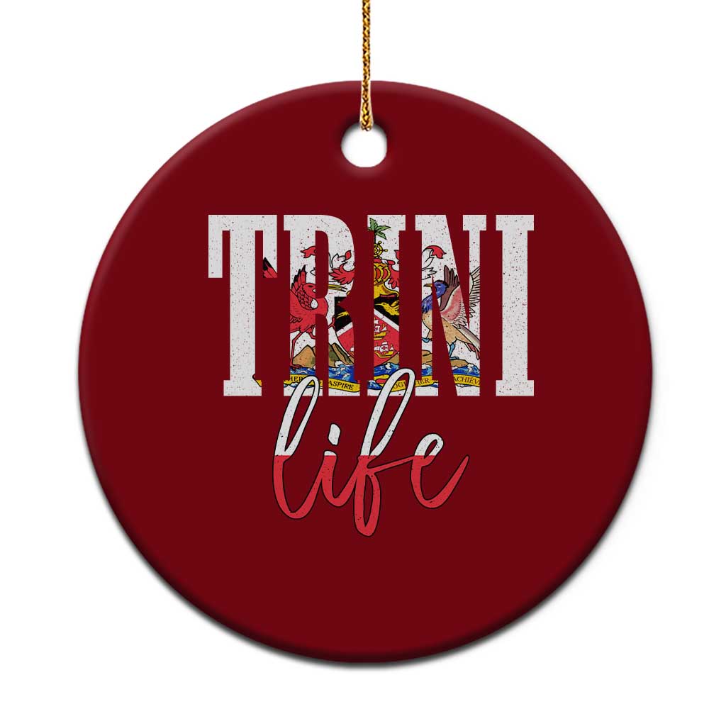 Trini Life Ceramic Ornament Trinidad and Tobago Flag Caribbean Souvenir - Wonder Print Shop
