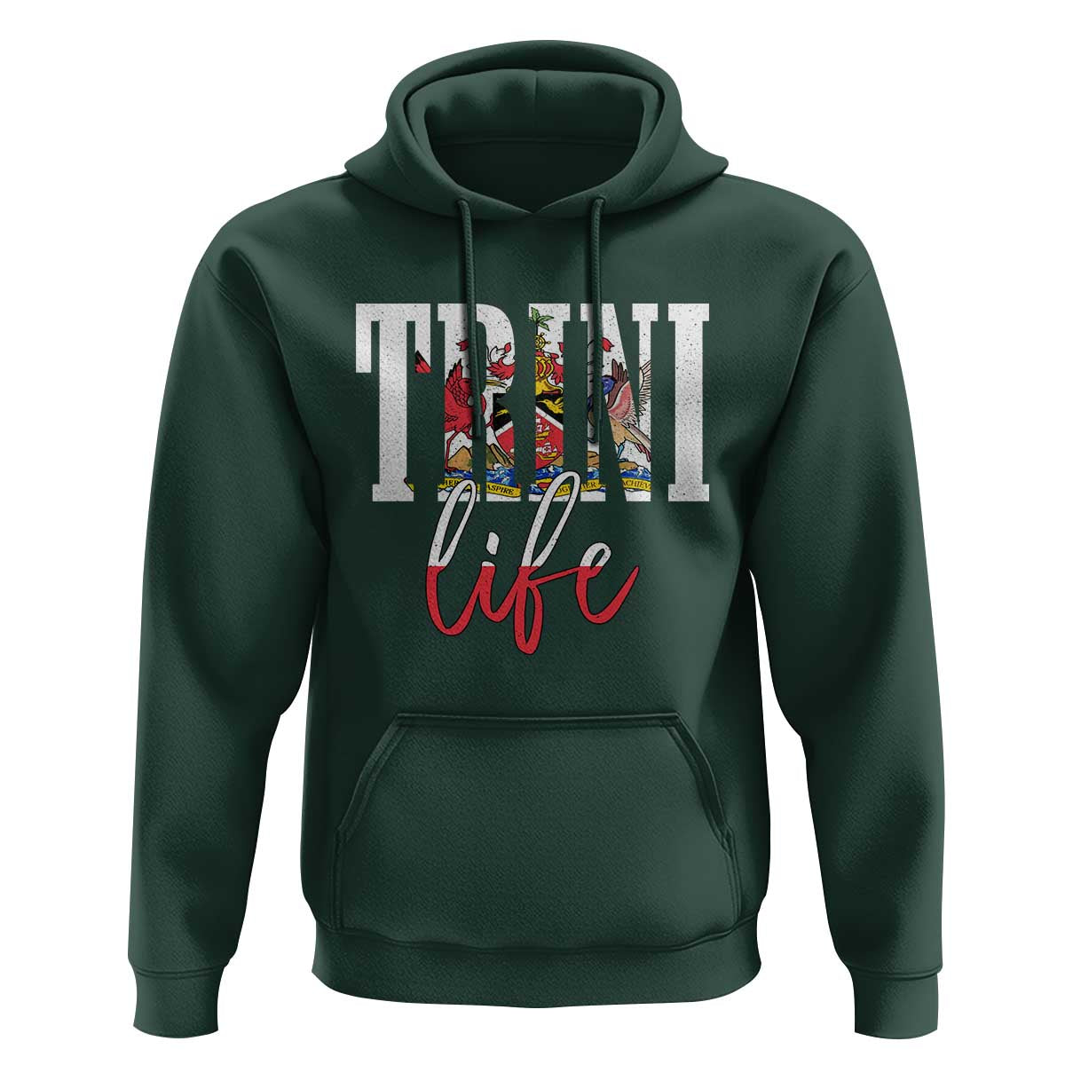 Trini Life Hoodie Trinidad and Tobago Flag Caribbean Souvenir - Wonder Print Shop