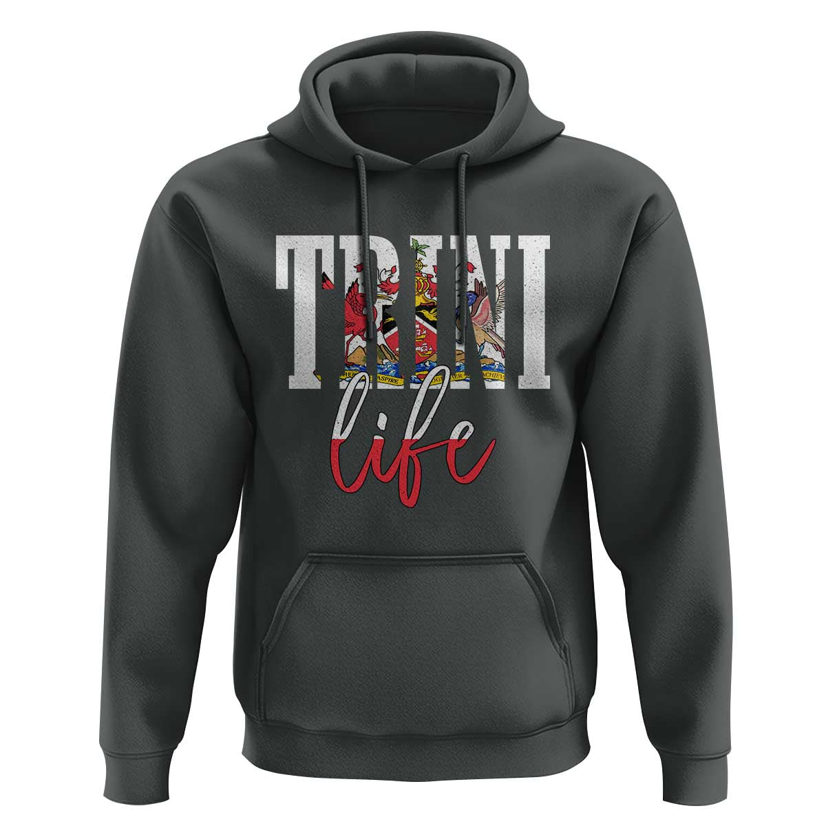 Trini Life Hoodie Trinidad and Tobago Flag Caribbean Souvenir - Wonder Print Shop