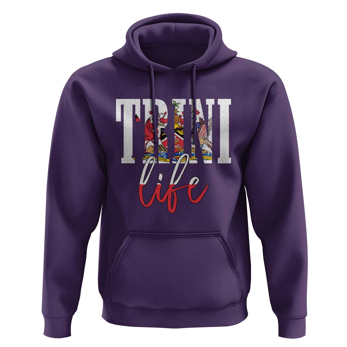Trini Life Hoodie Trinidad and Tobago Flag Caribbean Souvenir - Wonder Print Shop