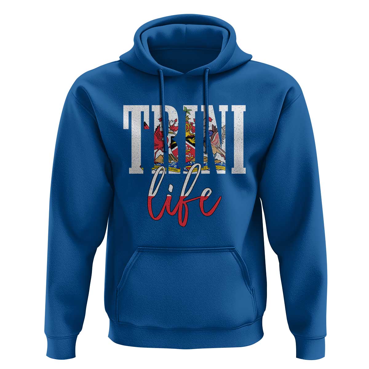 Trini Life Hoodie Trinidad and Tobago Flag Caribbean Souvenir - Wonder Print Shop